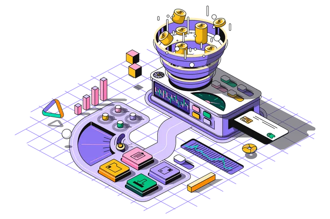 Entonnoir de vente  Illustration