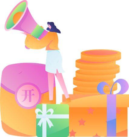 Événement de vente  Illustration