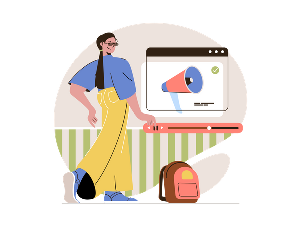 Video promotion  Illustration