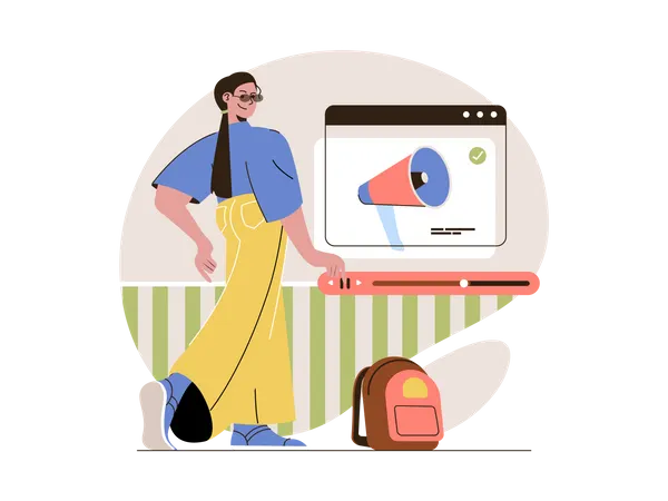 Video promotion  Illustration