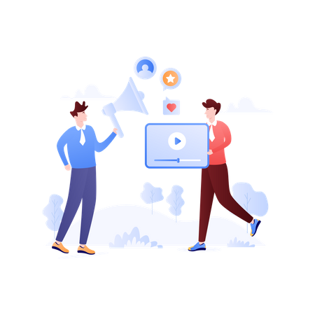 Viral Video  Illustration