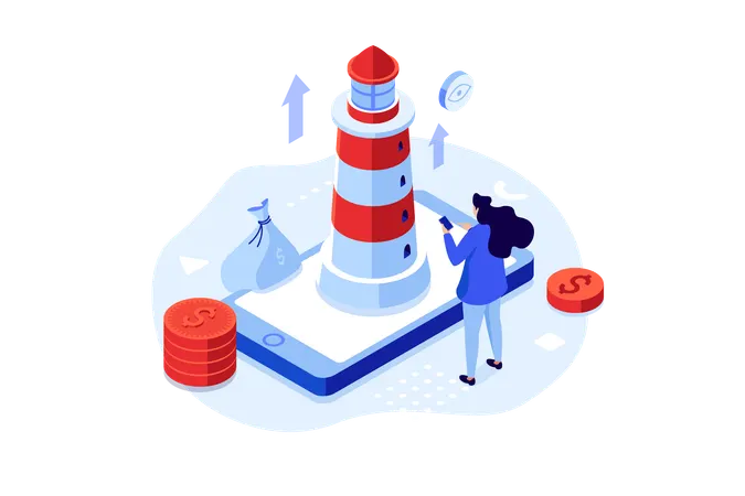 Vision d'entreprise  Illustration