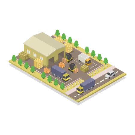 Warehouse  Illustration