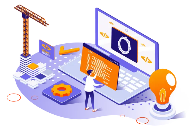 Website development  Illustration