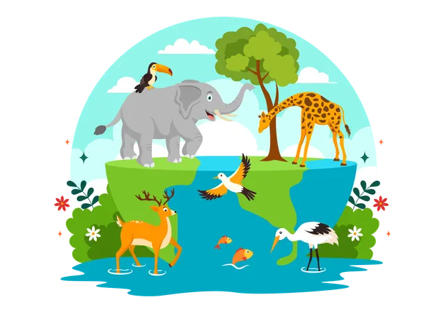 World Biodiversity Day  Illustration